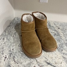 UGG Koolaburra Women's Koola Mini II Size 7 Chestnut Shoes Boots Footwear EUC