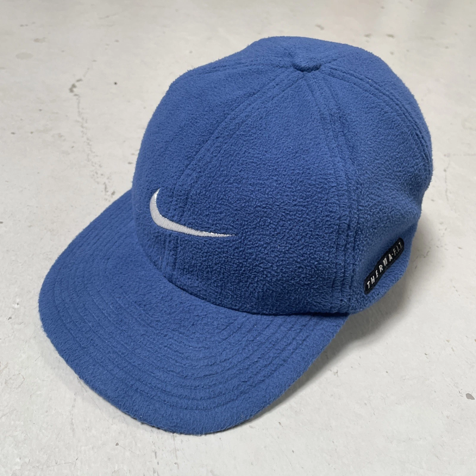 Vintage 1990s Nike Therma-FIT Fleece Ear Flap Hat Cap Outdoor Camp Ski Hike OS