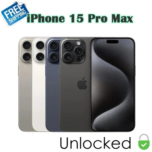 Apple iPhone 15 Pro Max - 256GB - White Titanium (Unlocked)