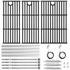 Grill Grates Burners Heat Plates for Charbroil Performance 4 Burner Cast Iron