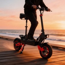 Electric Scooter 48v 1600W For Adult 10"Off Road Fat Tires Fast Speed USA MAX Gk
