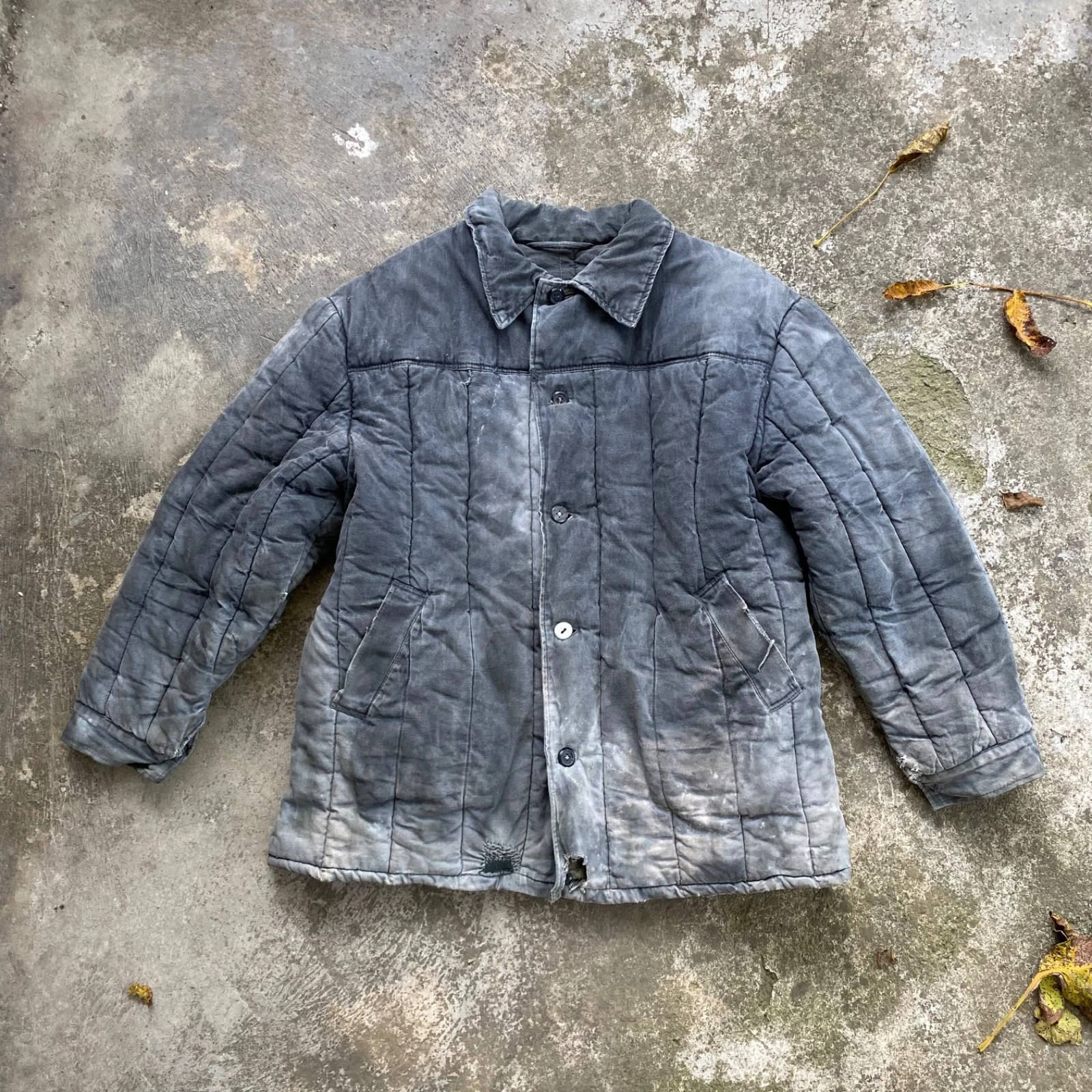 Vintage 80s ussr soviet army military work vatnik telogreika jacket - product detail image 3