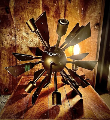 #ad #ad Troy Lighting Dragonfly 8 Light Chandelier Body Salvaged Spuntnik Style Project $100.00