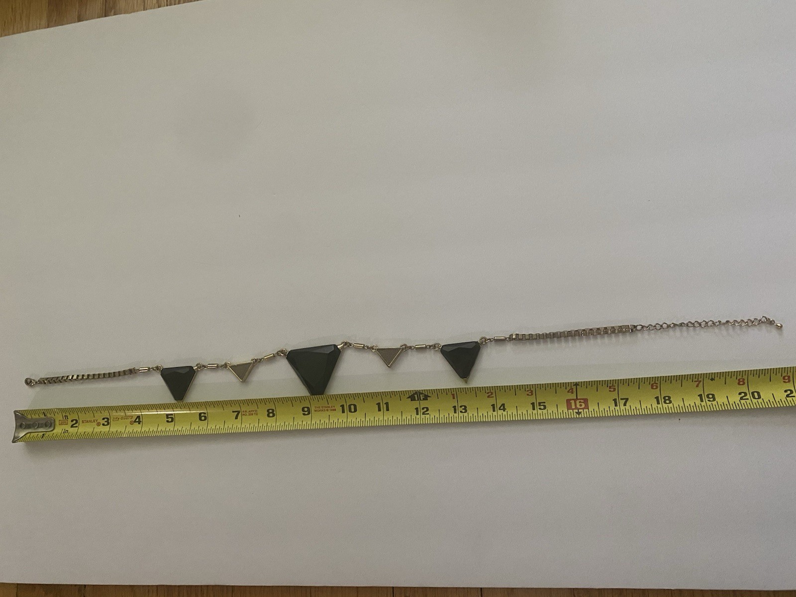 Geometric Triangle Chocker Statement Necklace Mod… - image 5