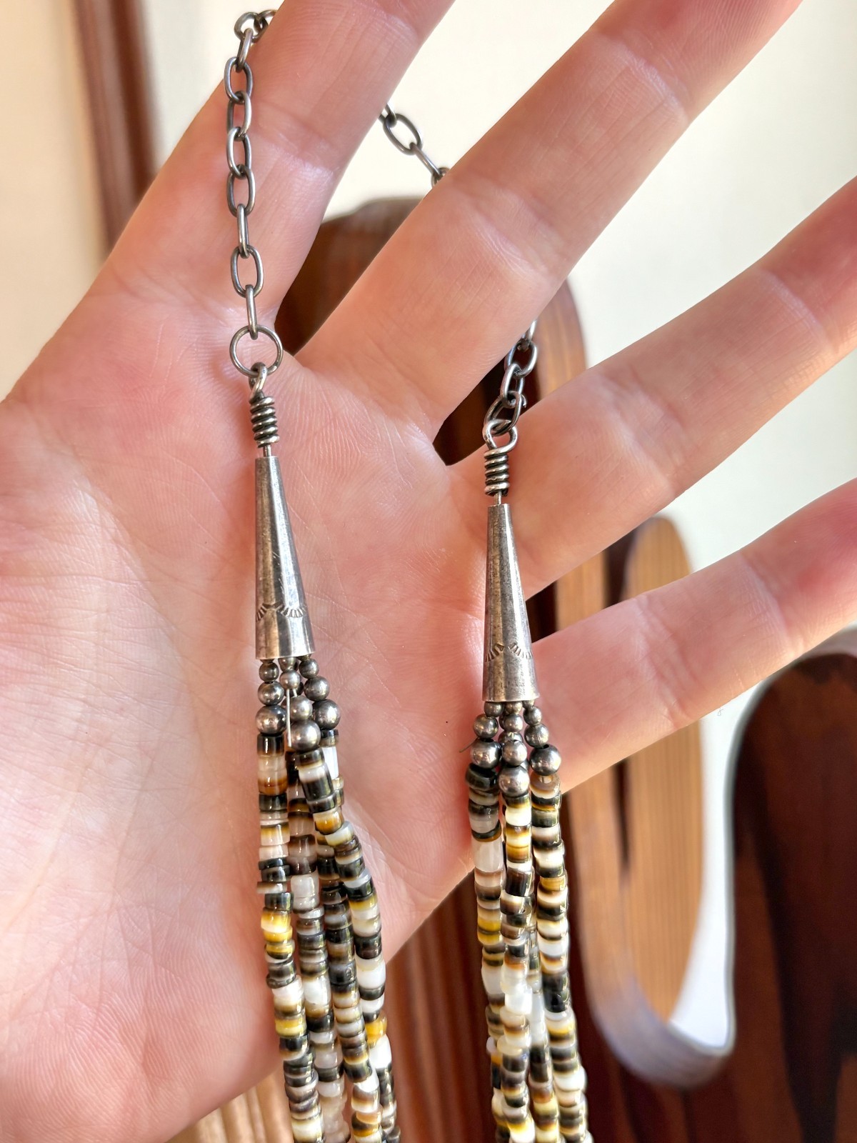 Native American? Multi-Strand Shell? + Sterling? … - image 3