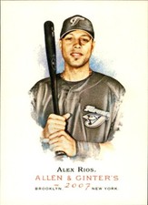 2007 Topps Allen & Ginter #326 Alex Rios SP Toronto Blue Jays