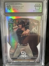 2023 Bowman Chrome Draft Jackson Merrill Refractor Arena Club 10 💎