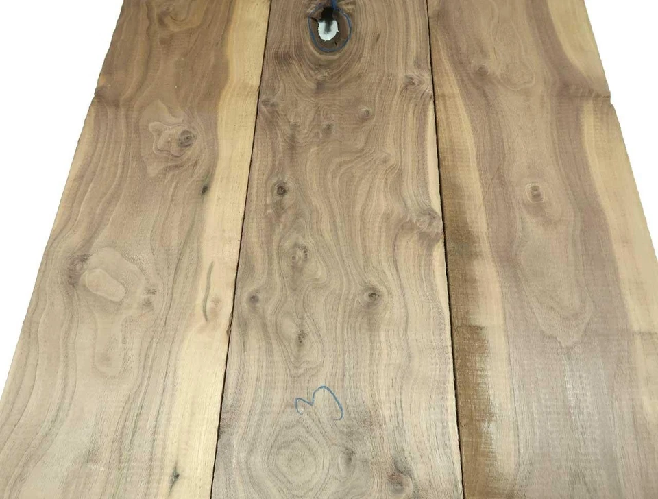 3x Walnussholz Nussbaumholz 102x17cm x 24mm #H2 - Bild 3 von 4