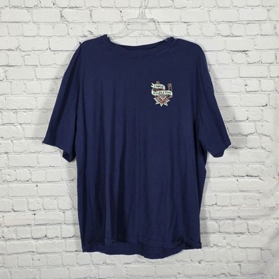 Chris Stapleton Men's XXL Blue White Horse Double Sided T Shirt 