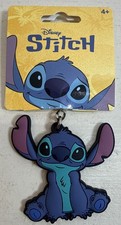 Disney Rubber Keychain 2.5" STITCH Bag Clip NEW