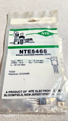 NTE5468 SCR USED I VARIOUS APPLICATIONS