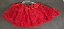 Halloween Adult Woman Costume RED PETTICOAT one size NEW TUTU