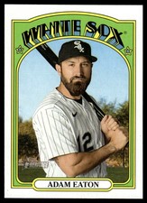 2021 TOPPS HERITAGE BASEBALL CARD ADAM EATON #533 CHICAGO WHITE SOX 6544