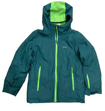 Wedze Kids Warm and Waterproof Ski Jacket Piste 500 Size 8 Winter Coat Green