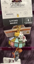 Disney Parks 2025 The Aristocats Marie Light Up Lamp Sketchbook Ornament NEW