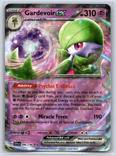 Gardevoir ex 086/198 Double Rare Scarlet & Violet Pokemon Holo Near Mint