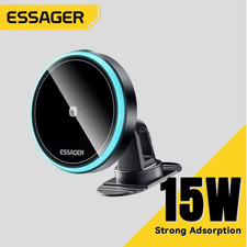 Essager 15W Magnetic Wireless Car Charger Mount Holder for iPhone Samsung 360 