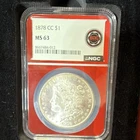 Morgan Silver Dollar 1878 $1 NGC MS63 Carson City Uncirculated 0.9 Silver