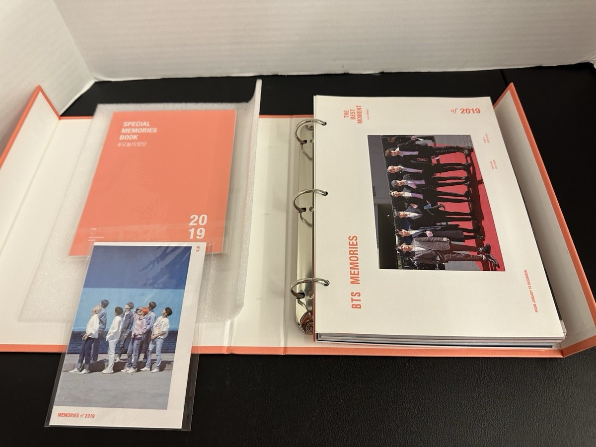 BTS Memories Of 2019 DVD Binder Set with Special Memories Book | eBay