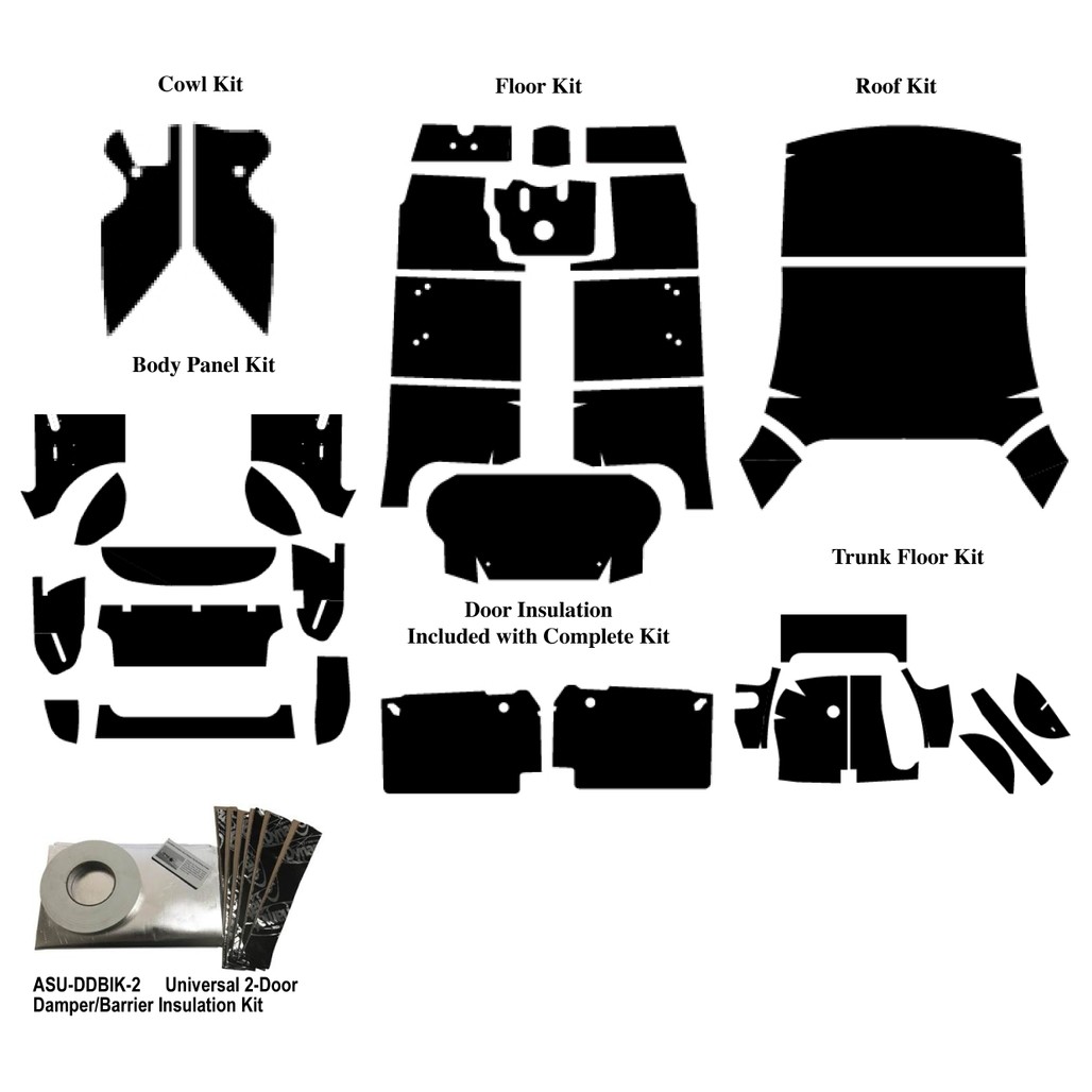 Complete Interior Insulation Kit for 1949-1952 Oldsmobile 88