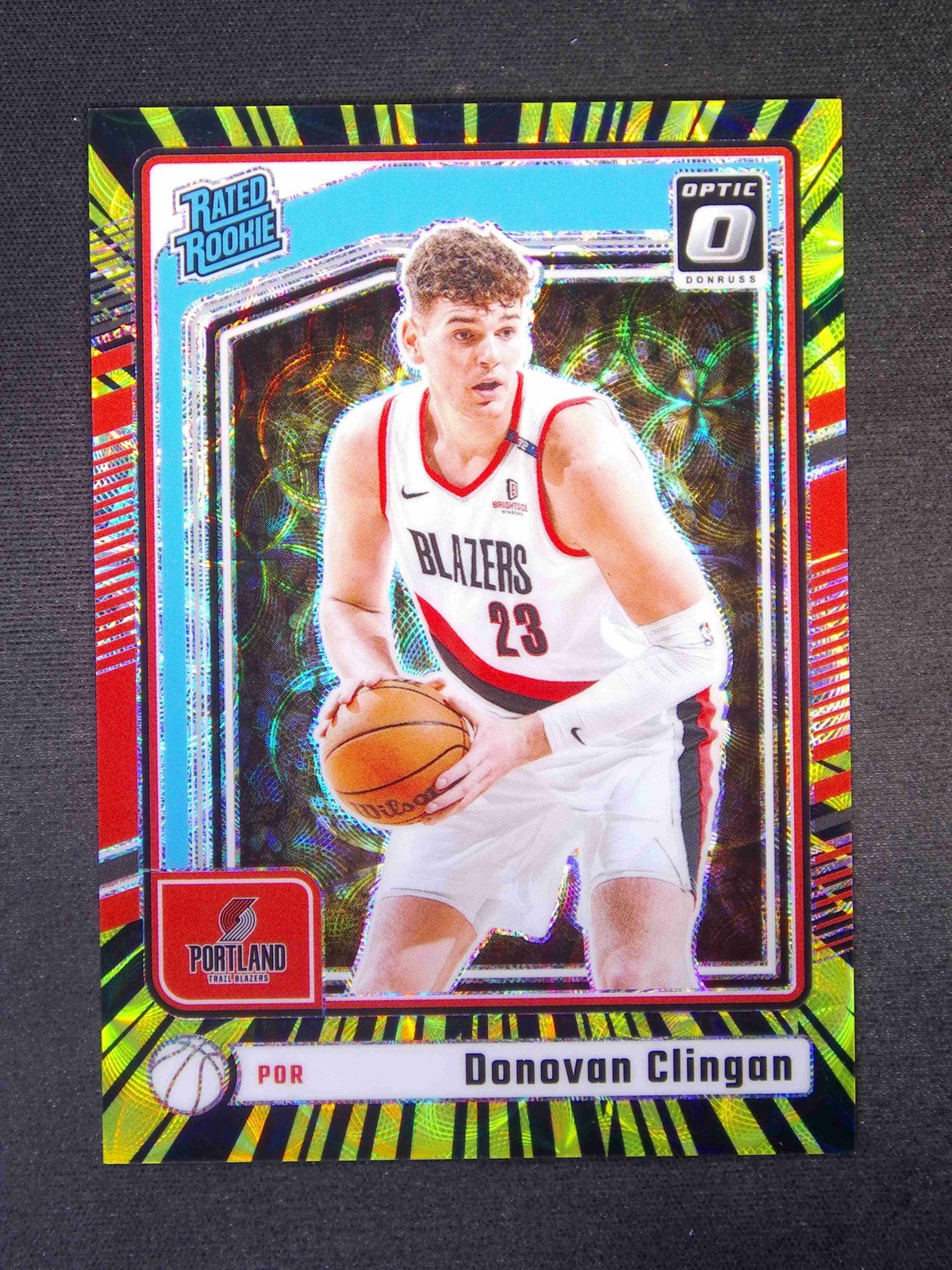 2024-25 Panini Donruss Optic Donovan Clingan #272 RC Rated Electricity Scope /75