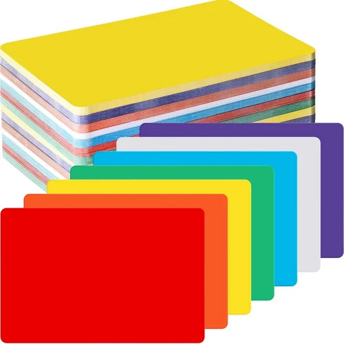 100 Pcs Dry Erase Index Cards 4 x 6 Inch Laminated Reusable Dry Erase Note Ca - Picture 1 of 7