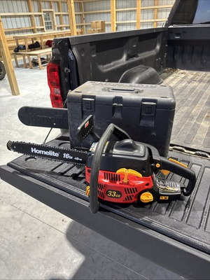 #ad #ad Homelite 3316C 33cc 16quot; Chainsaw Vintage Genuine W Case FREE SHIPPING $119.99