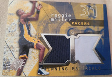 2004-05 SPx Reggie Miller Winning Materials MEM #WM-RM Relic Card dual Jersey