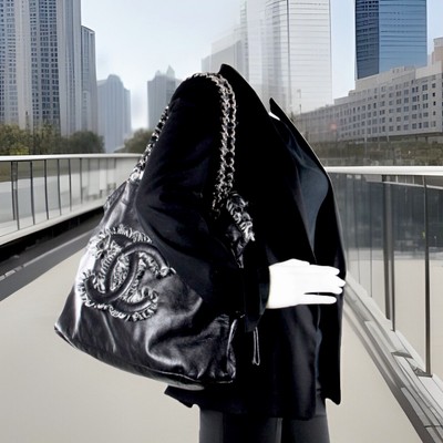 新品未開封　BIBI bag. MIDDLE tweed Bon Bon Chanel Funny Tweed Bon Bon Large Lambskin Black Tote. | eBay