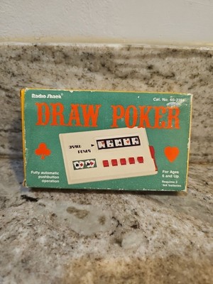 Vintage Radio Shack Draw Poker Mechanical Push Button Game