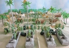 Marx -like Tarawa set 1/32, 90's, current battleground figures, new scenery