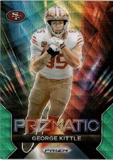 2023 Panini Prizm #18 George Kittle Green Wave San Francisco 49ers
