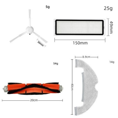 Main Brush Side Brush Filter Dust Bag Kit For Mi STYTJ05ZHM Robot Cleaner ##