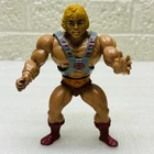 VTG‼ Mattel He-Man MOTU 1981 Soft Head Mexico w/ Chest Guard Action Figure • G‼