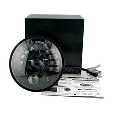 Brightest Black 5-34 5.75 Inch Led Headlight Hilo Drl For Motorcycle Motor