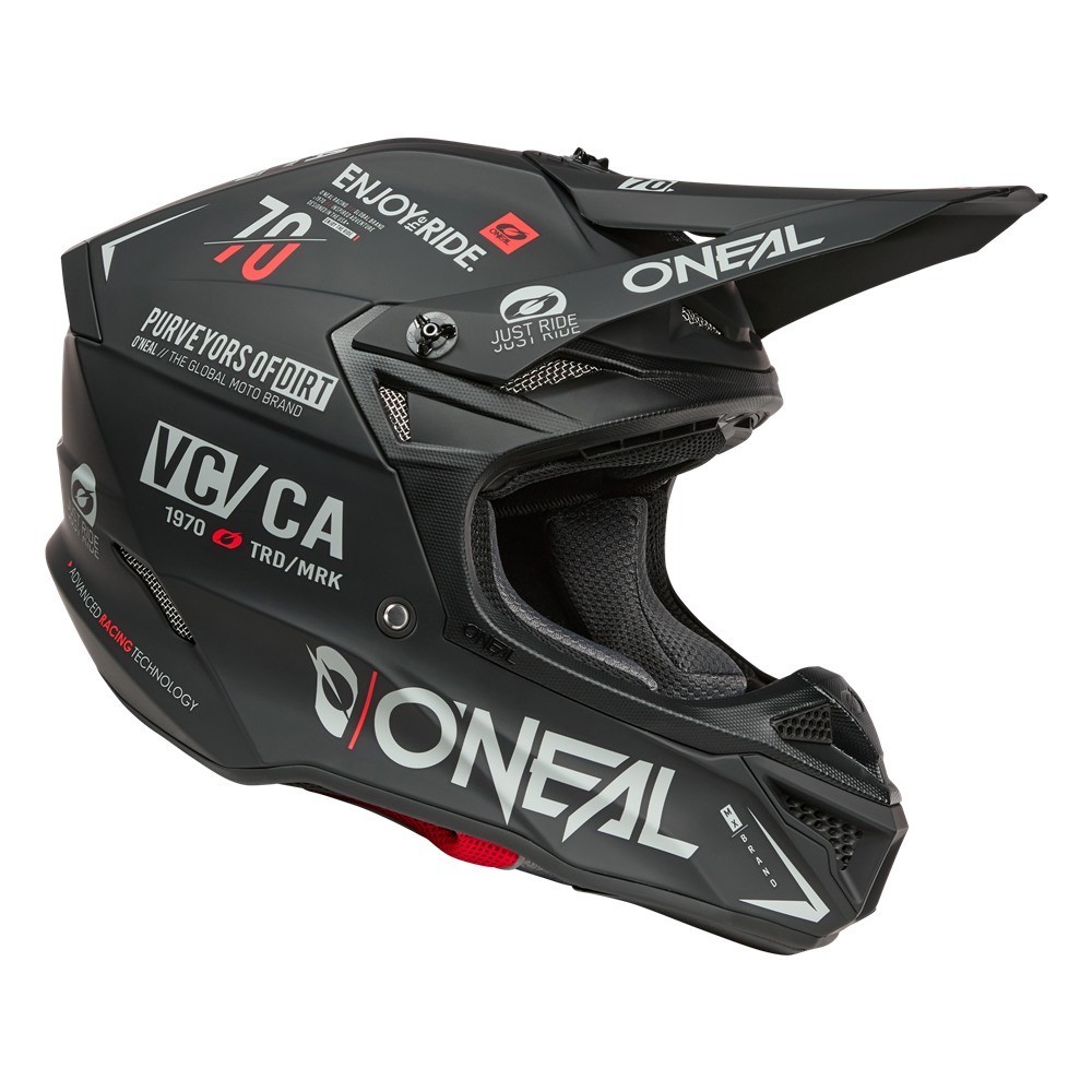グレー O'Neal 連名バージョン モトクロスヘルメットオフロードヘルメット O'NEAL 2026 5 SRS Motocross Offroad Helmet Brand Black/Gray | eBay