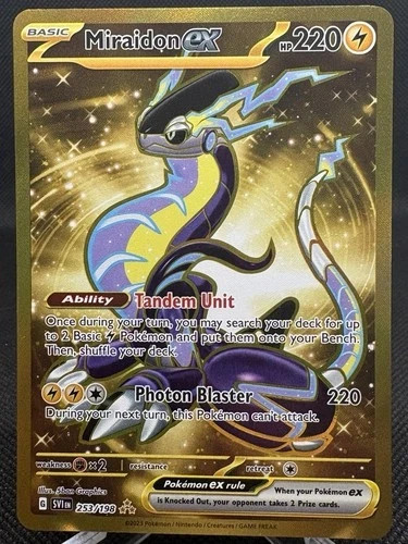 Miraidon ex Holofoil 253/198 Hyper Rare Scarlet & Violet Base Set Pokemon EN NM