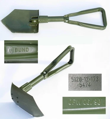 Original BW Klappspaten – Armee Spaten, Schaufel, Hacke & Säge in einem - Bild 1 von 3