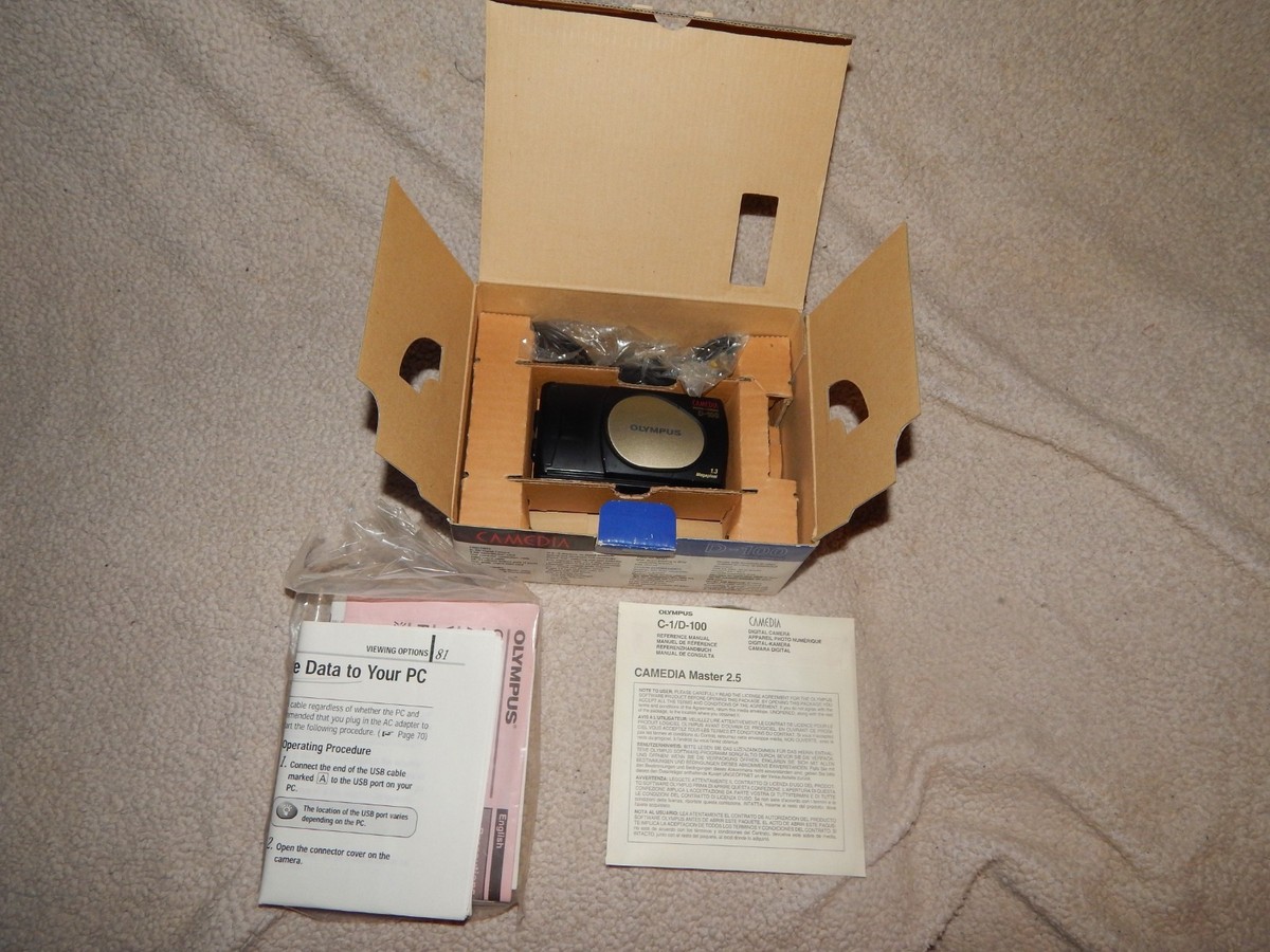 Olympus CAMEDIA 100 1.3MP Digital Camera - Black for sale online