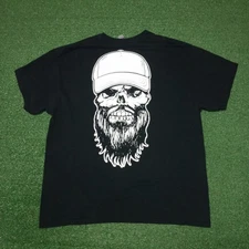 Luke Combs LOCAL CREW Tour T-Shirt Concert Bearded Skull Mens XL