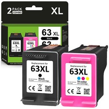 63 XL Ink Cartridge for HP OfficeJet 3830 4650 4655 5255 ENVY 4512 4516 4520 Lot