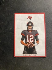 Tom Brady # 12 Football Cardo
