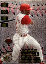 1996 Stadium Club Bash and Burn #BB3 Reggie Sanders REDS - NM-MT