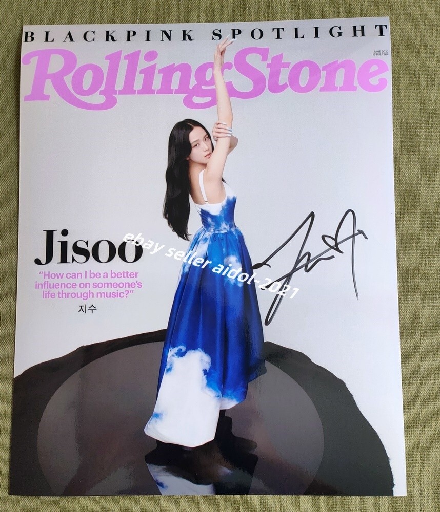 Blackpink ROSE JENNIE JISOO LISA POSTER PHOTO 8*10 AUTOGRAPHED