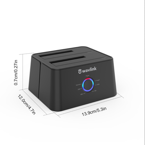 2x16TB Dual Bay HDD Docking Offline Clone USB 3.0 to SATA Support Win/Mac - Picture 18 of 23