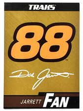 HOF'er DALE JARRETT 2006 Press Pass Traks FAN STICKER INSERT Card