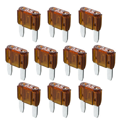 7,5A KFZ Sicherungen Mini | 12V/24V/32V Flachsicherungen 11mm Autosicherungen