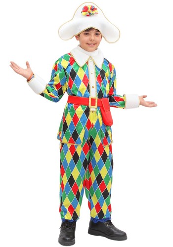 Costume Carnevale Bambino Arlecchino Pegasus Art.1641-varie taglie | eBay