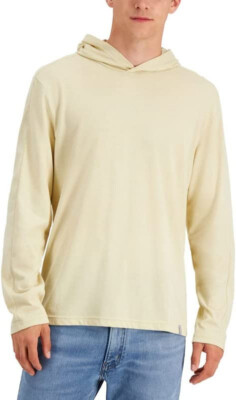 Alfani Mens Full Sleeves Hoodie in Desert Sz Medium