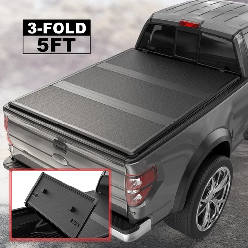 Truck Tonneau Cover For 2017-2026 Honda Ridgeline 5FT Bed Hard Fiberglass On Top